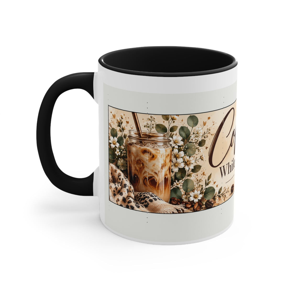 Coffee While We Talk Accent Mug